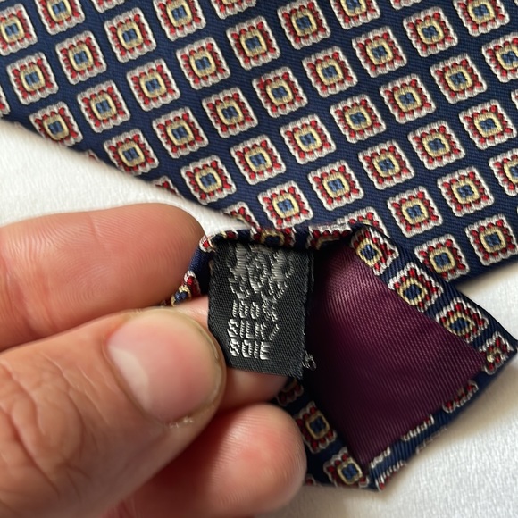 Polo Ralph Lauren blue Foulard silk tie - Picture 7 of 9